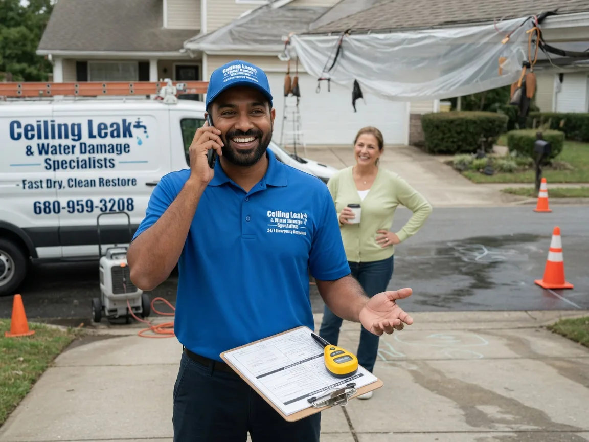 Ceiling Leak Cleanup Lake Village, IN FAQs
